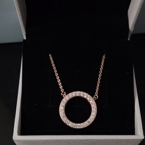Authentic Pandora Circle of Sparkle Necklace 17.7" Inches